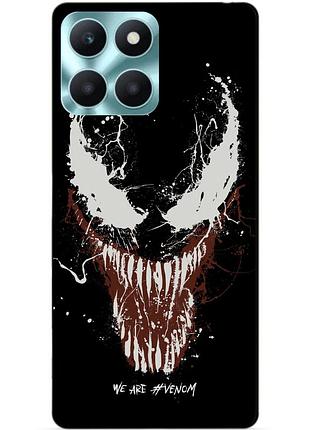 Чехол силиконовый бампер для huawei honor x6a с рисунком веном venom