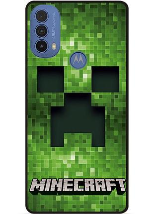 Силіконовий чохол бампер для motorola moto e40 гра minecraft майнкрафт