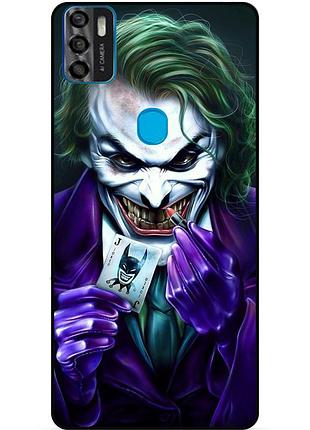 Чехол силиконовый бампер для zte blade a7s с рисунком joker джокер