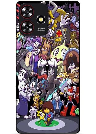 Чехол силиконовый бампер для zte blade a73 с рисунком undertale андертейл