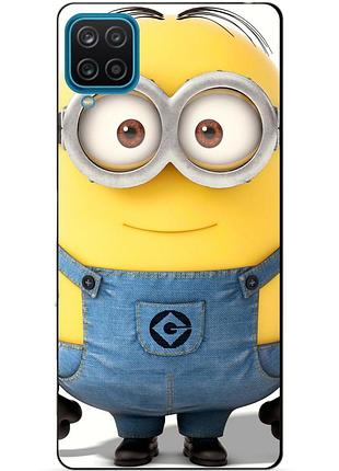 Силіконовий чохол бампер для samsung m12 з малюнком міньйон стюарт minion