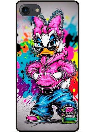 Чехол силиконовый бампер для iphone 7 с рисунком daisy duck disney дейзи дак