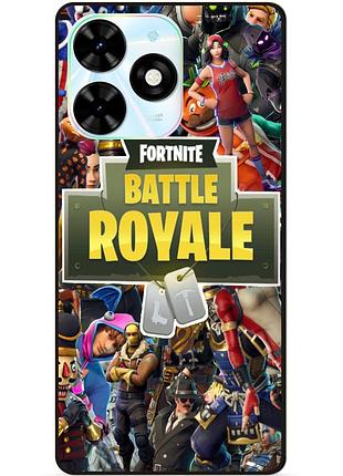Чехол силиконовый бампер для infinix smart 8 plus (x6526) игра fortnite фортнайт