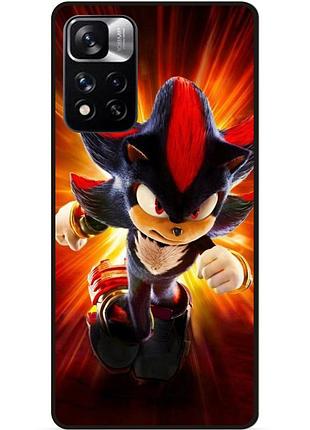 Силіконовий бампер чохол для xiaomi redmi note 11 pro plus 5g з малюнком соник sonik