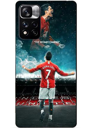 Силіконовий чохол бампер для xiaomi redmi note 11 pro plus 5g з малюнком роналдо мю ronaldo