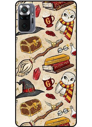 Силиконовый бампер чехол для xiaomi redmi note 10 pro с картинкой gryffindor гриффиндор гарри поттер harry