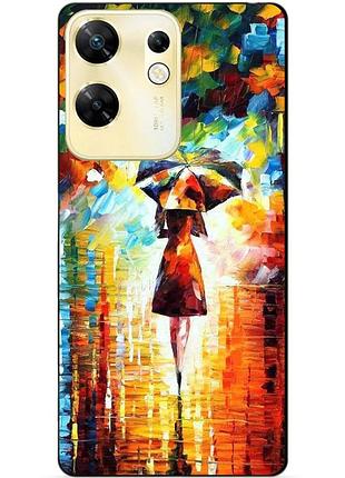 Чехол силиконовый бампер для infinix zero 30 4g с рисунком прогулка
