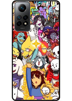 Силіконовий чохол бампер для xiaomi redmi note 12 pro з малюнком undertale андертейл