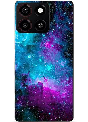 Чехол силиконовый бампер для zte blade a35 с рисунком галактика космос