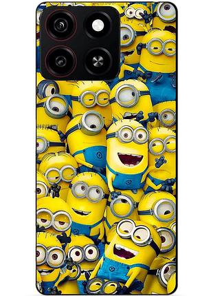 Силіконовий чохол бампер для zte blade a35 з малюнком міньйони minion
