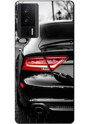 Чехол силиконовый бампер для xiaomi poco f5 pro с рисунком audi ауди машина авто