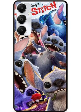 Силиконовый чехол бампер для samsung s25 с картинкой stitch стич