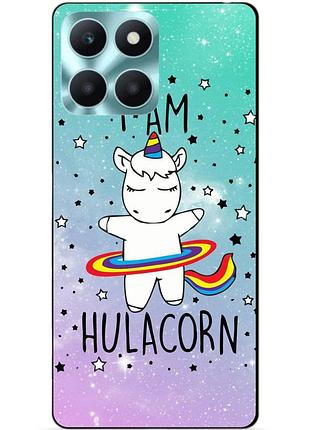 Силіконовий чохол бампер для huawei honor x6a з малюнком єдиноріг поні