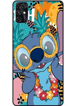 Чехол силиконовый бампер для zte blade v2020 smart с рисунком стич stitch