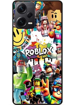 Силиконовый чехол для xiaomi redmi note 12 pro plus с рисунком роблокс roblox