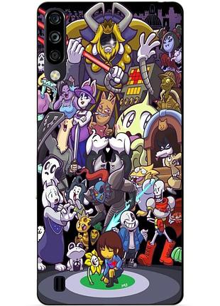 Чехол силиконовый бампер для zte blade a7 2020 с рисунком undertale андертейл