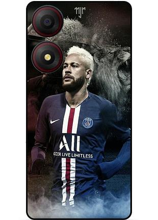 Силіконовий бампер чохол для zte blade a34 з малюнком неймар neymar