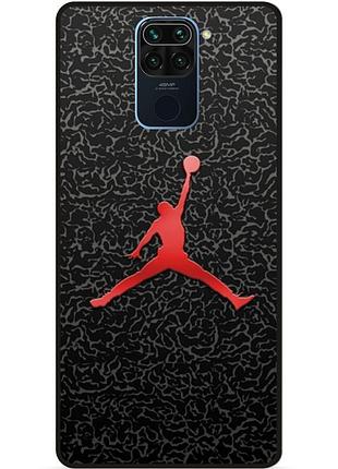 Силіконовий чохол бампер для xiaomi redmi note 9 з малюнком jordan джордан