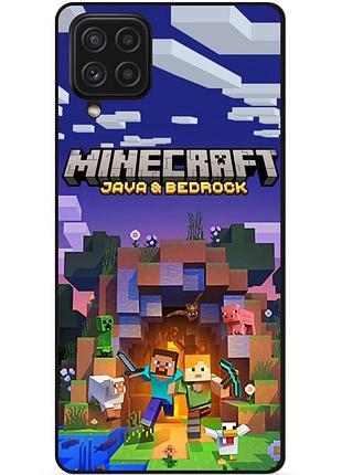 Силіконовий чохол бампер для samsung a22 з картинкою майнкрафт minecraft