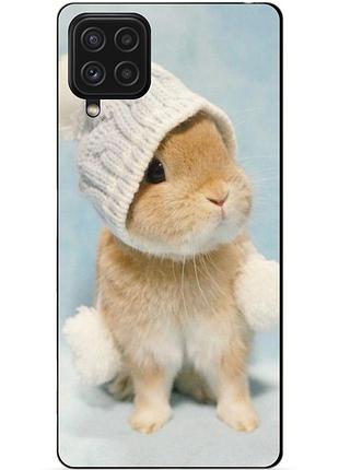 Силіконовий чохол бампер для huawei p40 lite з малюнком зайчик у шапці
