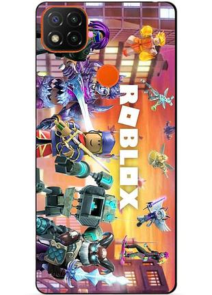 Силіконовий чохол бампер для xiaomi redmi 9c з картинкою роблокс roblox