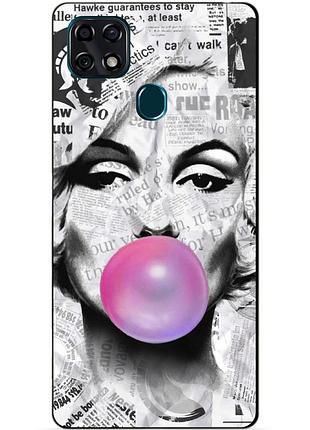 Силіконовий чохол бампер для zte blade 20 smart з малюнком мерілін монро marilyn monroe