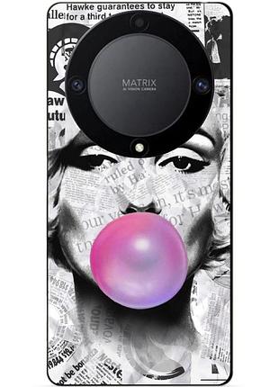 Чехол силиконовый бампер для huawei honor magic 6 lite с рисунком мэрилин монро marilyn monroe