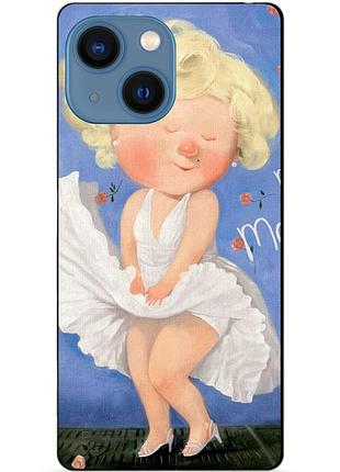 Чехол силиконовый бампер для iphone 13 mini с рисунком мэрилин монро гапчинская marilyn monroe