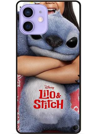 Силиконовый чехол бампер для iphone 12 стич и лило stitch