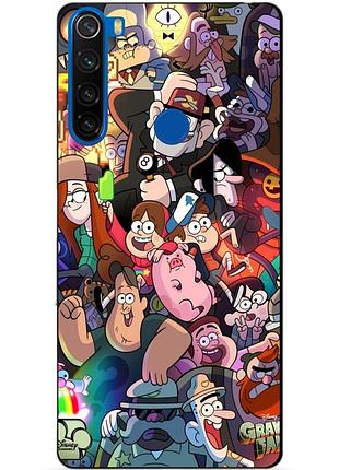Силіконовий чохол бампер для xiaomi redmi note 8 з малюнком гравіті фолз gravity falls