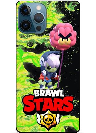 Силіконовий чохол із героєм бравл старс brawl stars для xiaomi samsung motorola iphone zte oppo realme nokia гас 2