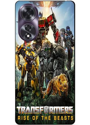 Силіконовий чохол бампер для oppo a60 зверобати трансформери transformers