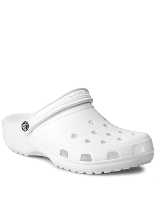 Оригінал! сша! унісекс тапочки crocs classic white 10001-100 шльопанці літні нові