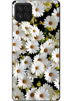 Силіконовий чохол бампер для samsung m32 з малюнком ромашки квіти