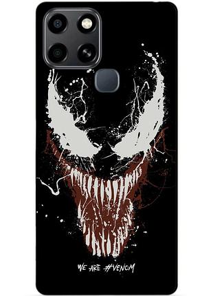 Силіконовий чохол бампер для infinix smart 6 з малюнком веном venom
