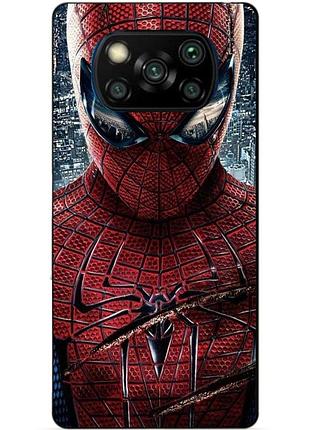 Силіконовий чохол бампер для xiaomi poco x3 людина-павук spider man