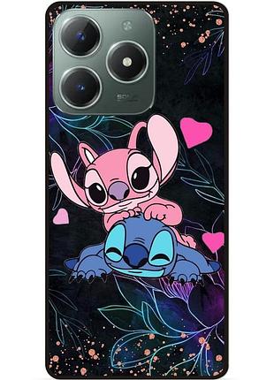 Силиконовый чехол бампер для tecno spark 20 pro с рисунком стич stitch