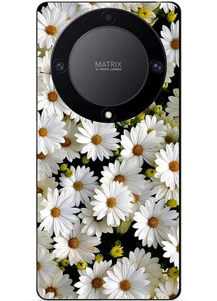 Силіконовий чохол бампер для huawei honor magic 6 lite з малюнком ромашки квіти