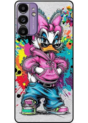 Силіконовий бампер чохол для samsung s22 plus з малюнком daisy duck marvel дейзи дак