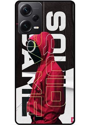 Силіконовий чохол бампер для xiaomi redmi note 12 pro plus з малюнком гра в кальмара