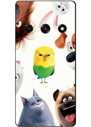 Чехол силиконовый бампер для xiaomi redmi a3 с рисунком тайная жизнь домашних животных