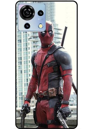 Чехол силиконовый бампер для zte blade v50 vita с рисунком deadpool дэдпул