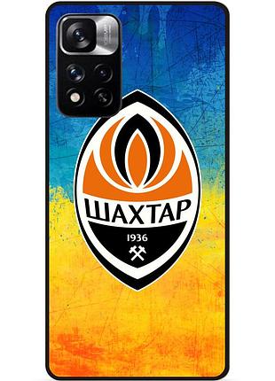 Силіконовий чохол бампер для xiaomi redmi note 11 pro plus 5g з малюнком шахтер донецк