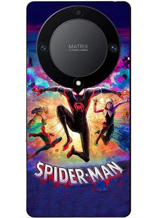 Чехол силиконовый бампер для huawei honor magic 6 lite spider man человек паук майлз моралес