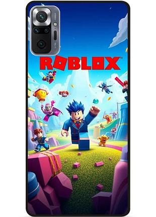 Силиконовый чехол для xiaomi redmi note 10 pro с рисунком roblox игра в кальмара роблокс