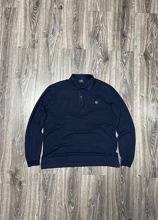 Лонгслив кофта  paul &shark navy blue розмір l