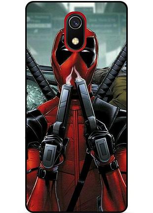 Силіконовий бампер чохол для samsung j7 j730 з малюнком deadpool дедпул
