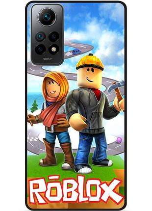 Силиконовый чехол для xiaomi poco x4 pro 5g с картинкой roblox роблокс