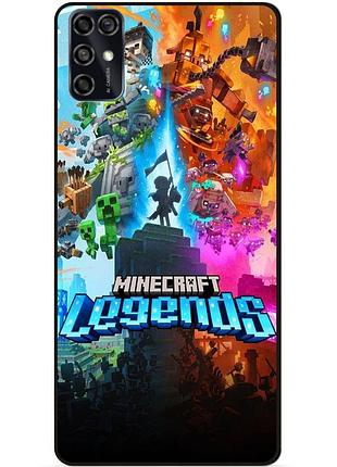 Чехол силиконовый бампер для zte blade v2020 smart игра майнкрафт minecraft