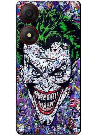 Силіконовий чохол бампер для zte blade a34 з малюнком джокер joker